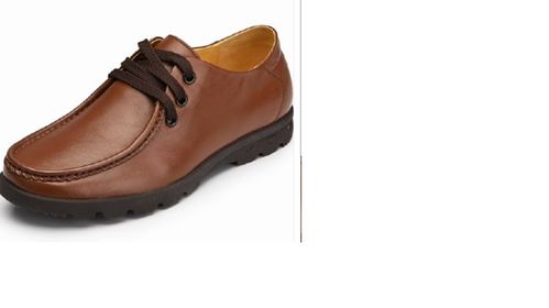 此棕色休閑皮鞋 搭藍(lán)色牛仔褲 上衣黑色夾克是否 合適 求教