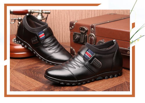 時尚增高新選擇 6cm內增高韓版休閑皮鞋，盡顯青年男士魅力