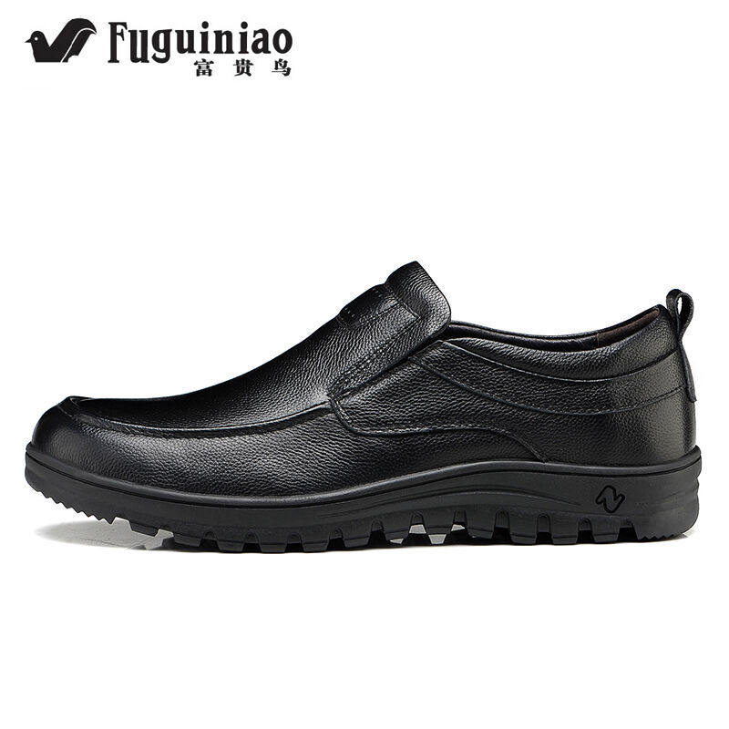 都市紳士之選 富貴鳥男士商務(wù)休閑皮鞋